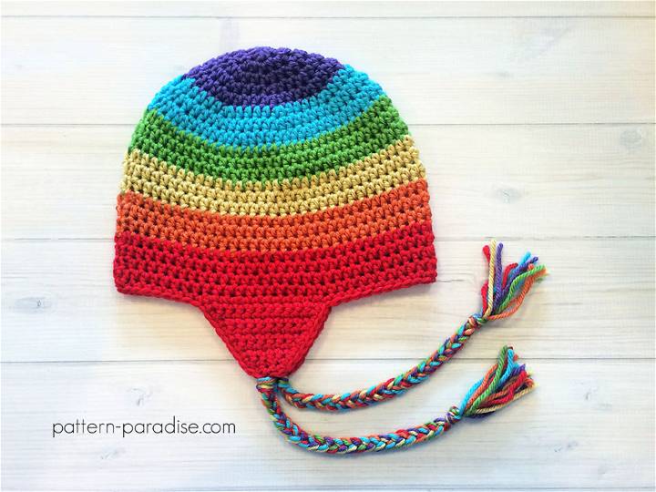 Easy Crochet Earflap Hat Tutorial