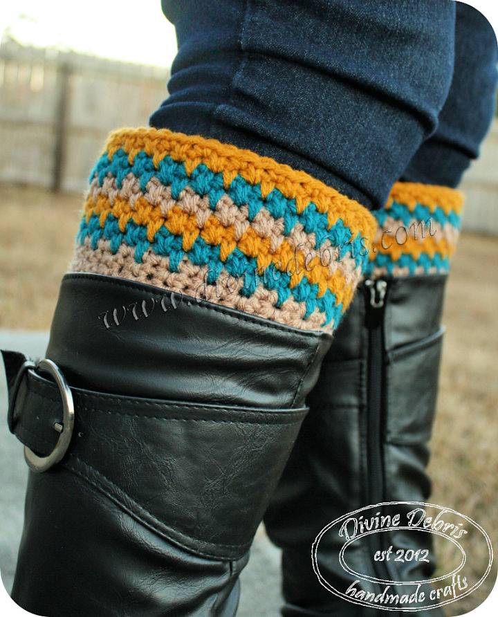 Easy Crochet Willow Boot Cuffs Tutorial