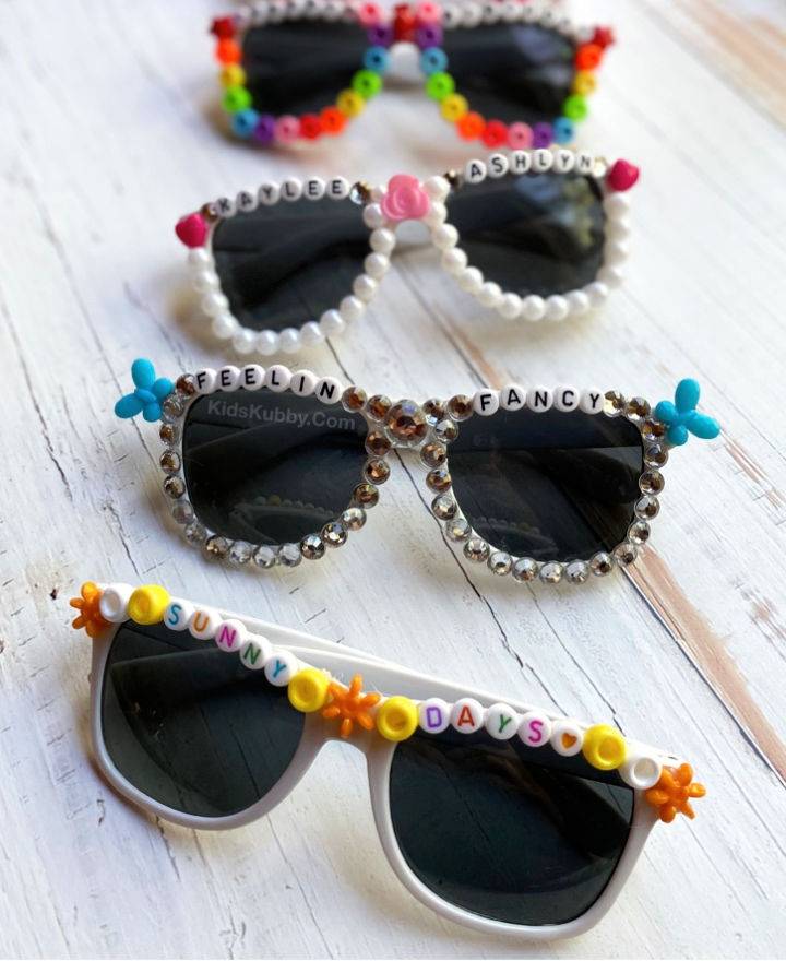 Easy DIY Beaded Sunglasses
