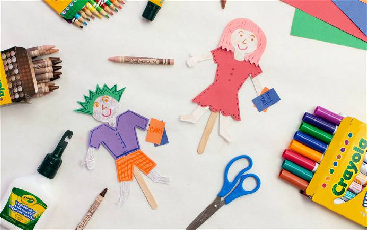 Easy DIY Paper Doll Puppet for Beginners