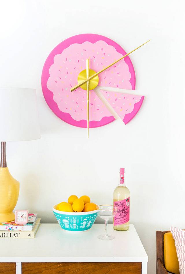 Easy DIY Sliced Cake Wall Clock