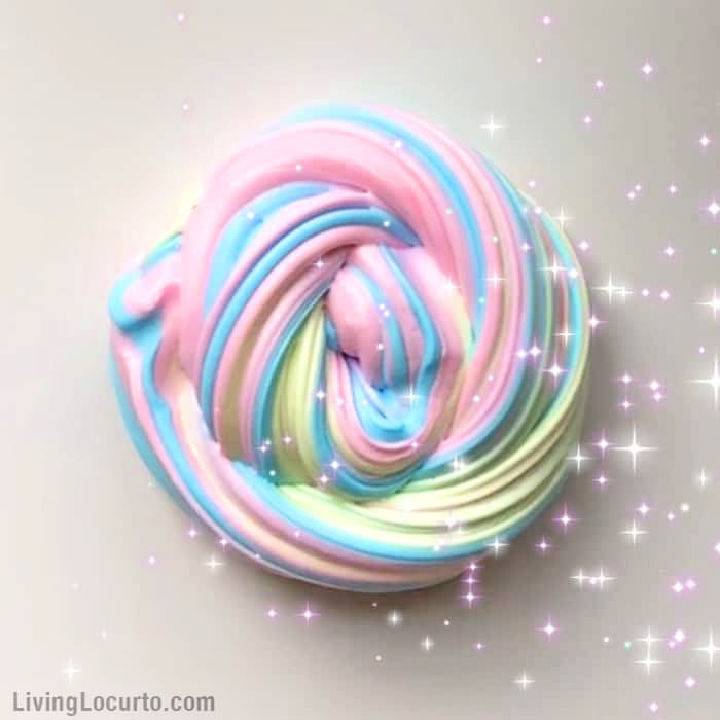Easy Rainbow Unicorn Fluffy Slime Recipe