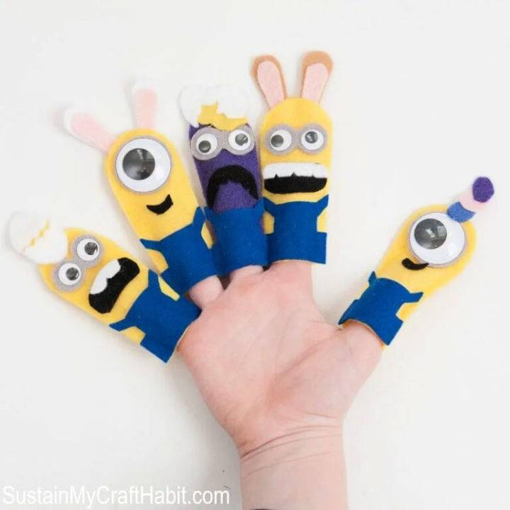 Easy Silly Minion Finger Puppet