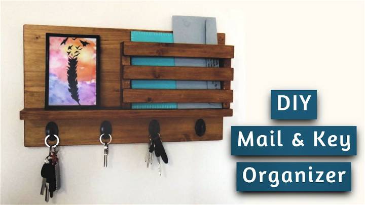 Entryway Mail Organizer and Key Holder