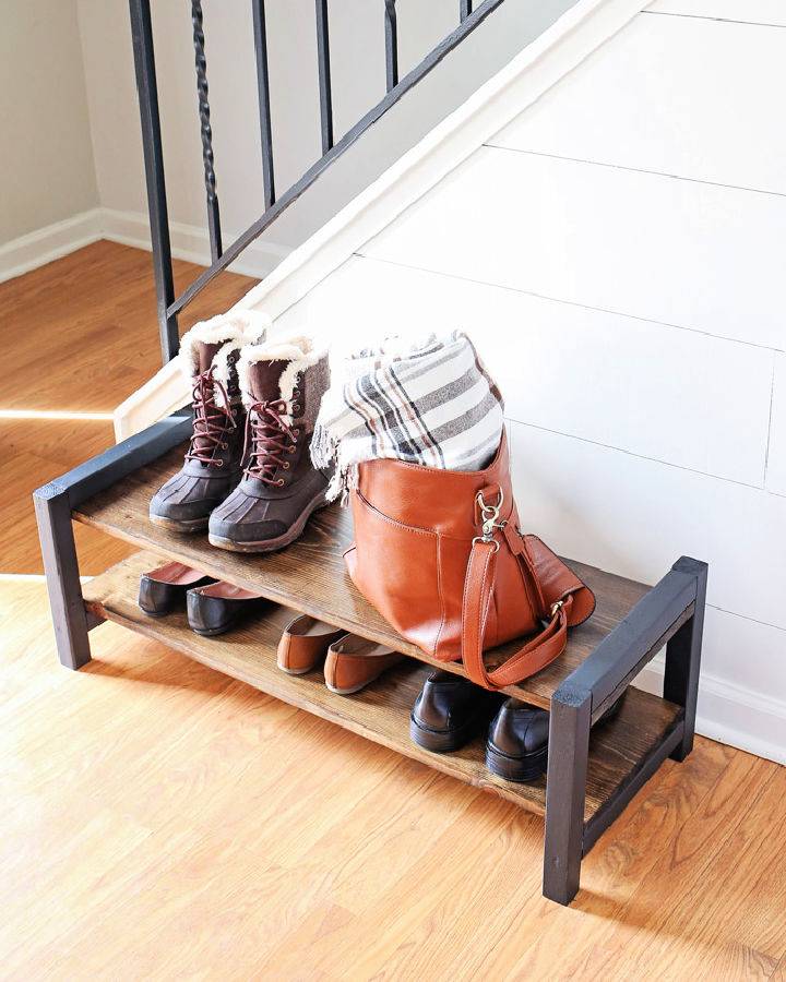 Entryway Shoe Rack With Detail Instructions