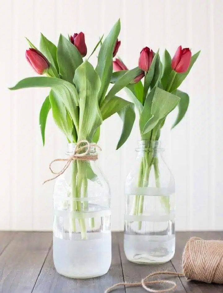 Farmhouse Etched Flower Vase Ideas