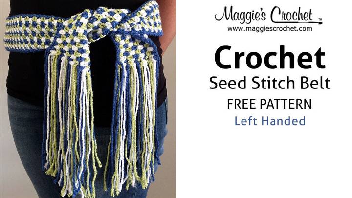 Fastest Crochet Seed Stitch Belt Pattern