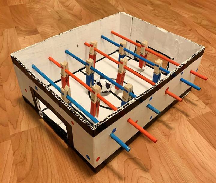 Foosball Table Craft For Kids