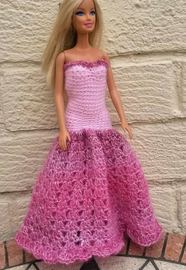 Free Crochet Barbie Prom Dress Pattern