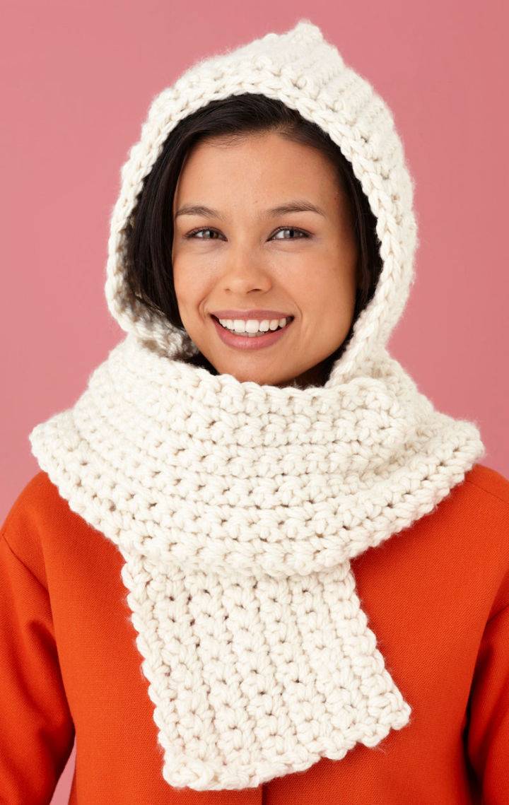 Cozy Crochet Hooded Scarf Pattern