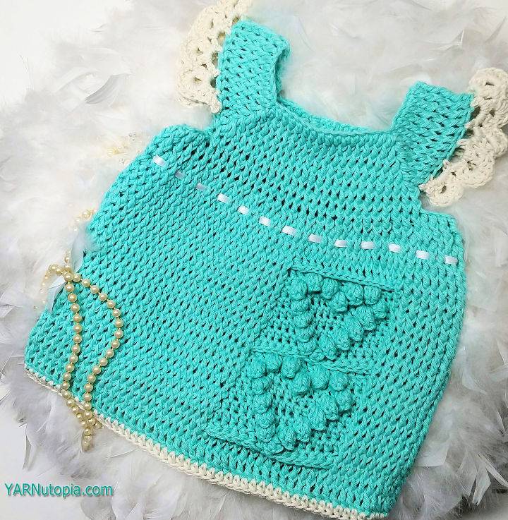 Free Crochet Happy Hearts Baby Dress Pattern