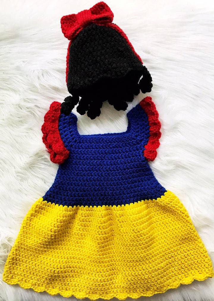Free Crochet Pattern for Snow White Baby Dress