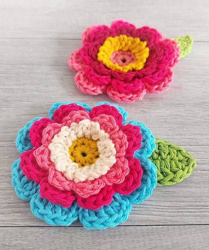 Free Crochet Rosy Posy Flower Pattern