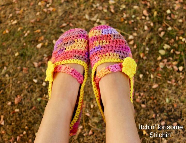 Free Slippers Crochet Pattern for Beginners