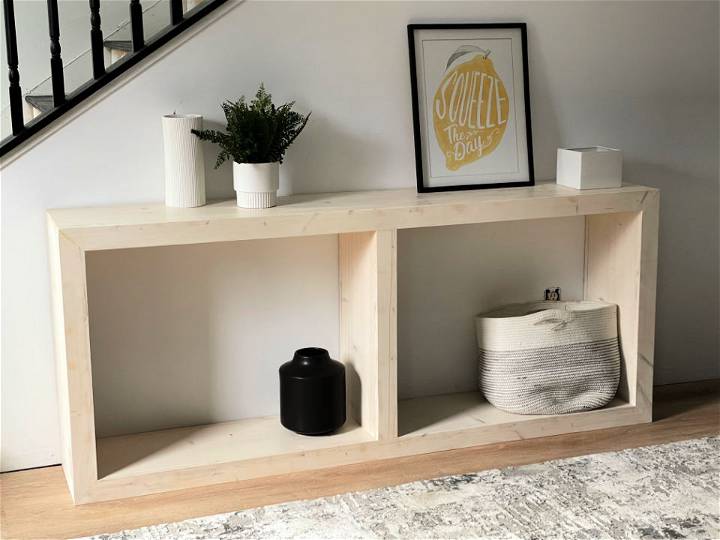 Free Waterfall Framed Console Table Plan