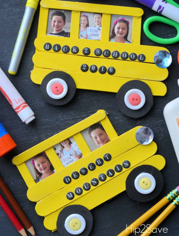 Fun and Easy DIY Back To School Photo Frame
