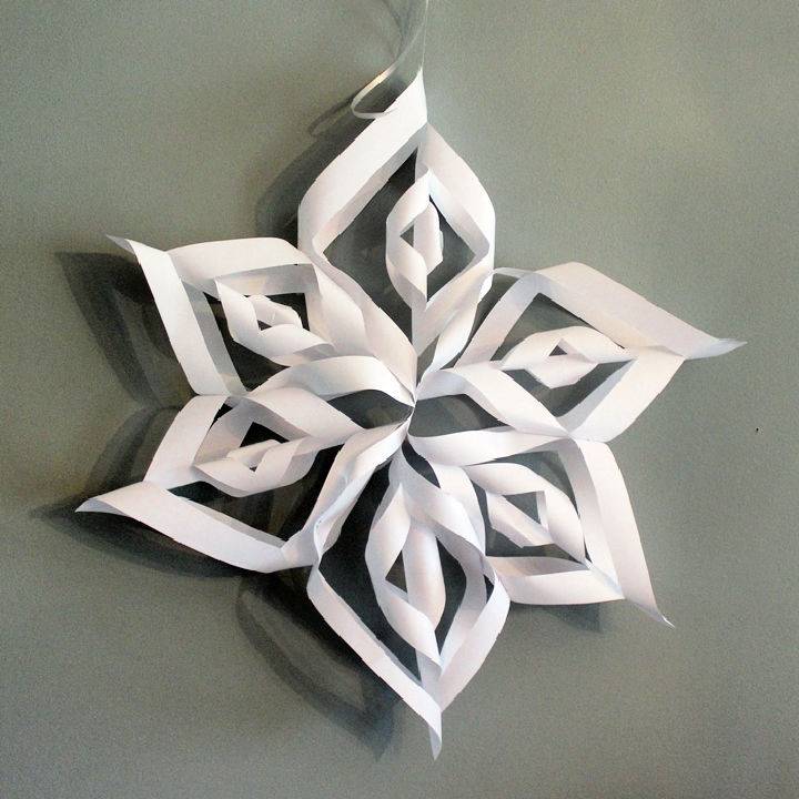 Giant Paper Snowflakes Step by Step Tutorial