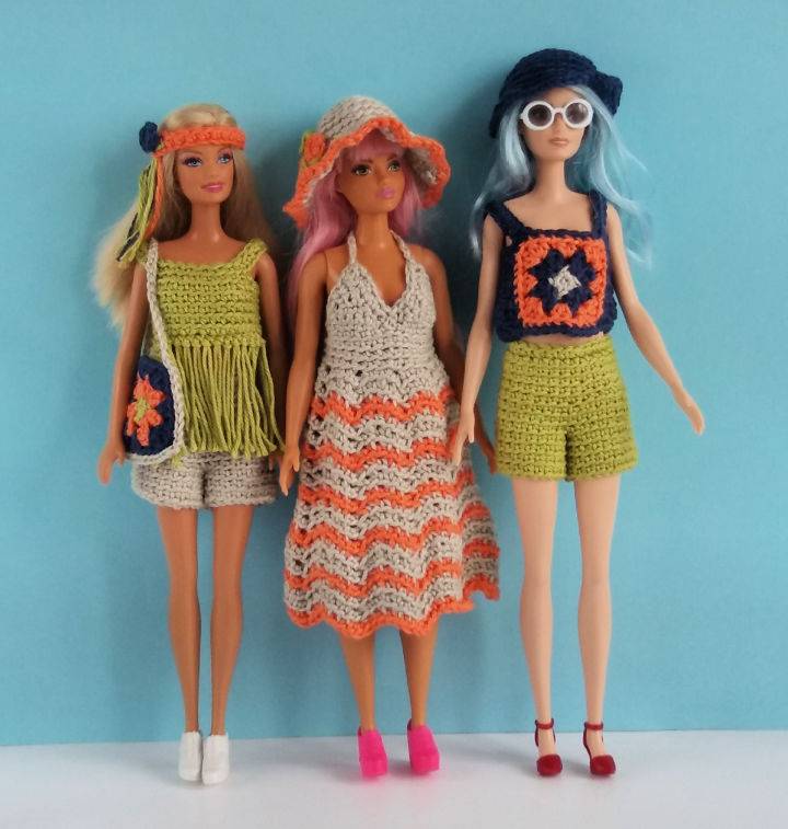 Gorgeous Crochet Barbie Festival Outfits Pattern