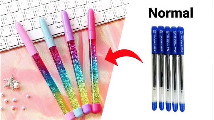 Homemade Glitter Pen