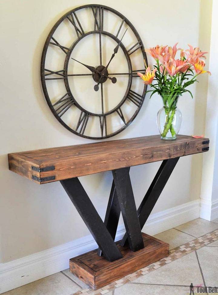 How to Build a 2×4 Console Table