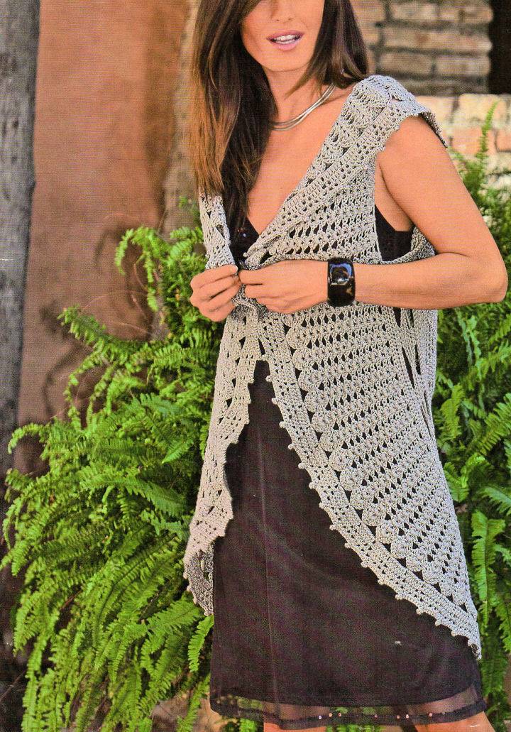 How to Crochet Circular Vest Free Pattern