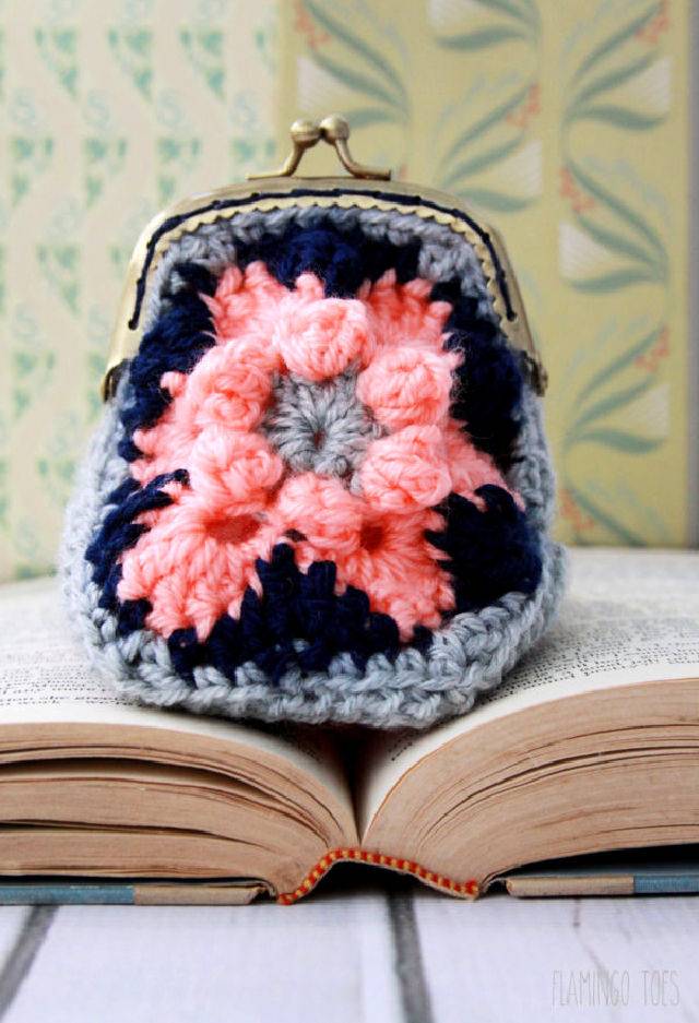 How to Crochet Hexagon Coin Purse Free Pattern
