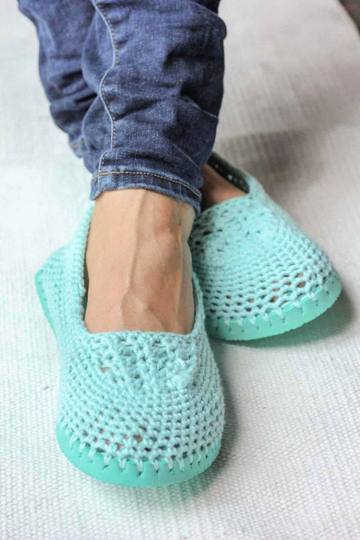 How to Crochet Summer Slippers Free Pattern