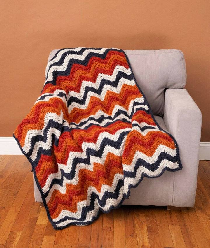 How to Crochet a Ripple Afghan Free Pattern