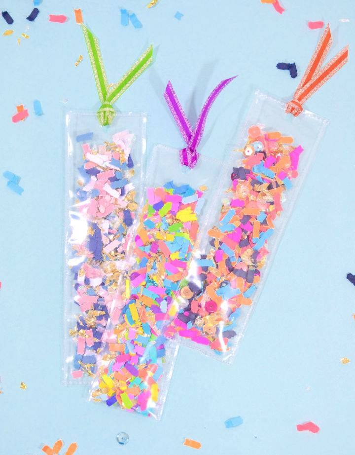 How to Make Confetti Shaker Bookmarks