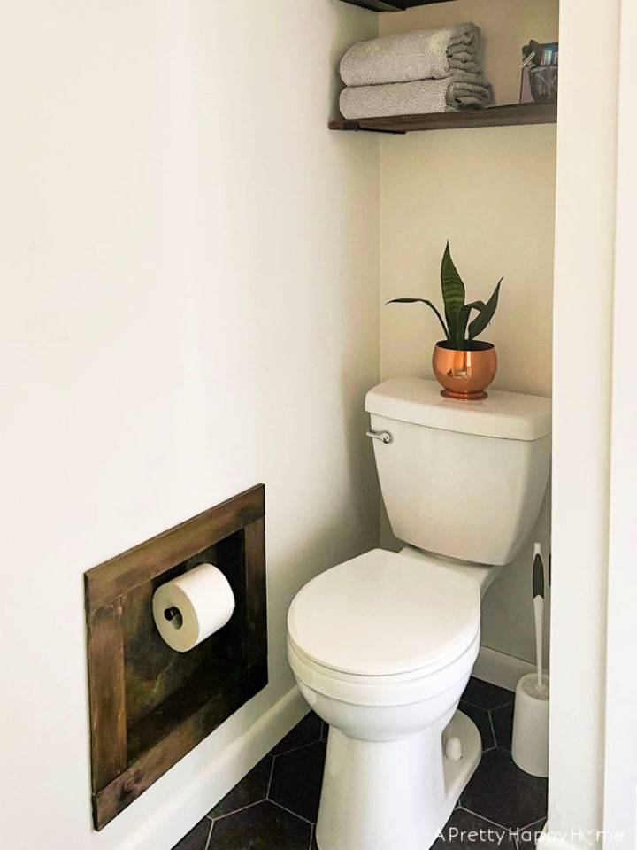 How to Make Recessed Toilet Paper Holder