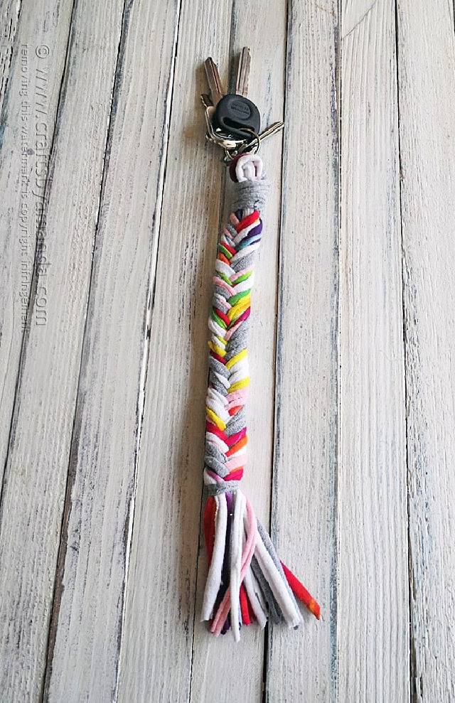 How to Make a Braided T Shirt Keychain