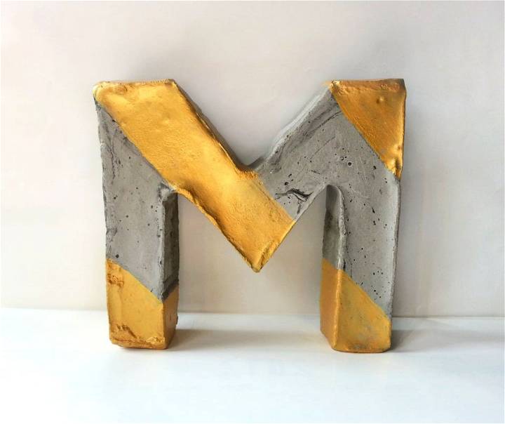 How to Make a Concrete Letter