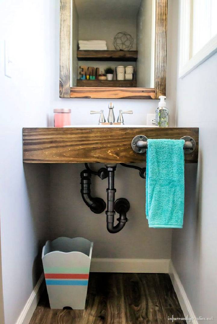 How to Make a Floating Wood Vanity
