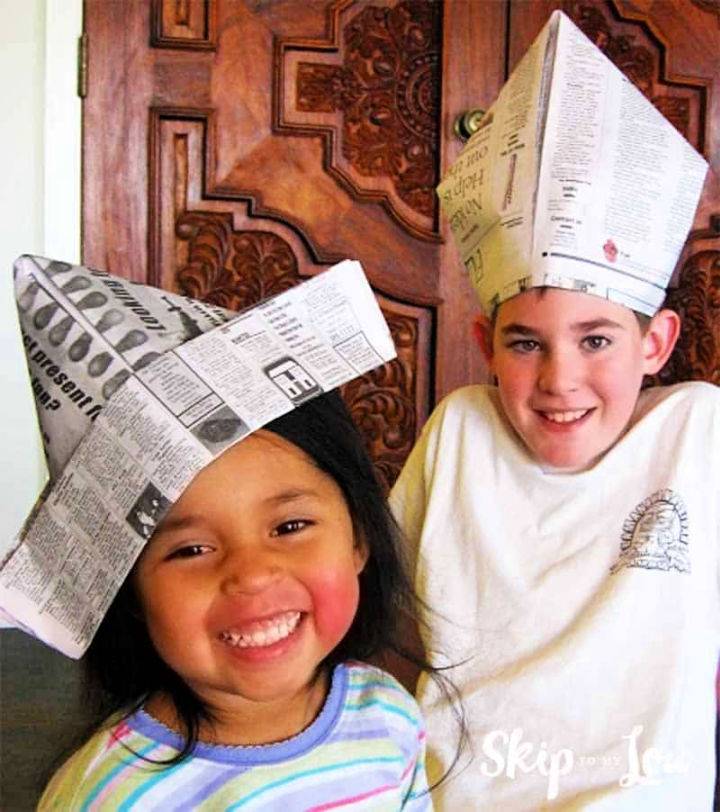 How to Make a Newspaper Hat for Parties