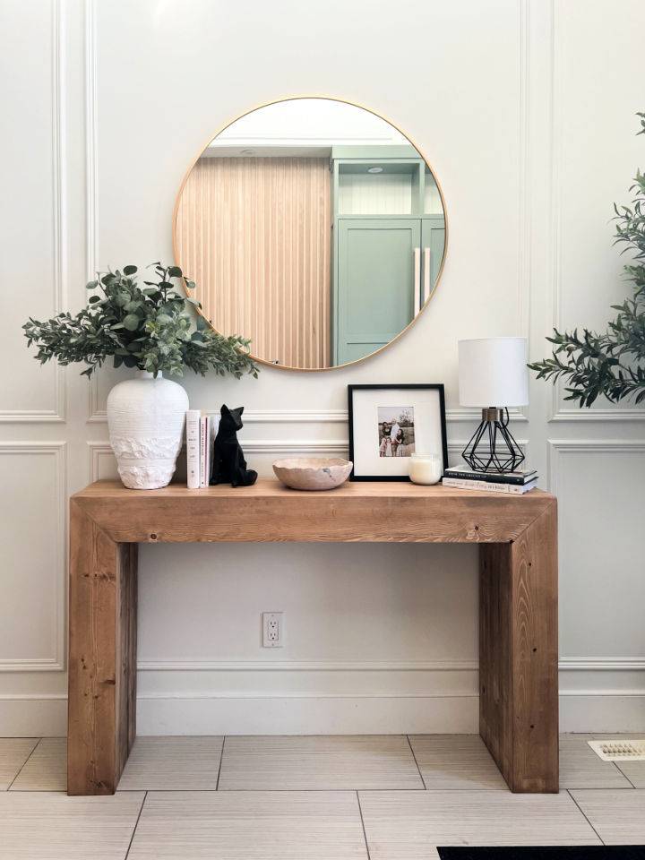 How to Make a Wood Console Table