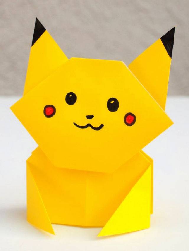 How to Make an Origami Pikachu