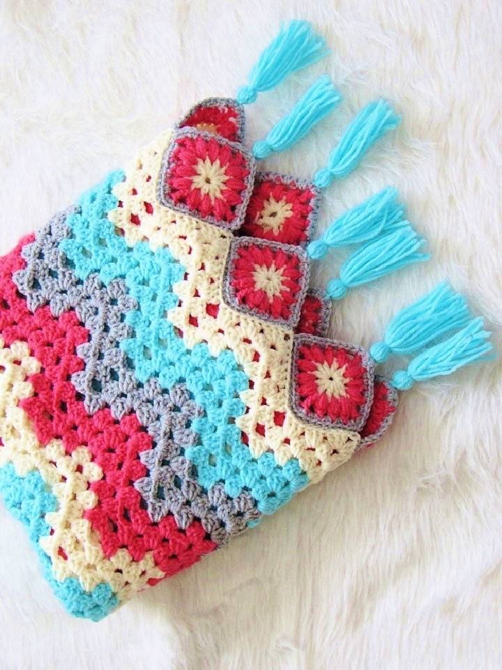 Lovely Crochet Granny Ripple Afghan Pattern