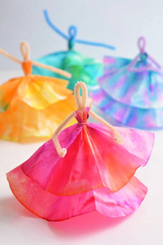 Make Your Own Coffee Filter Dancers