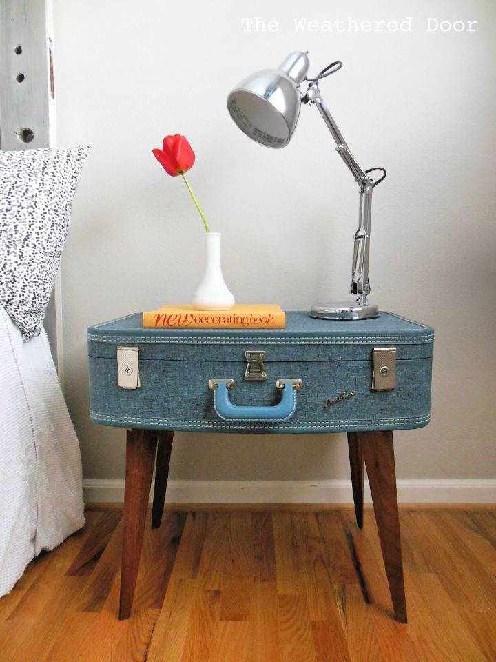 Make Your Own Suitcase Side Table