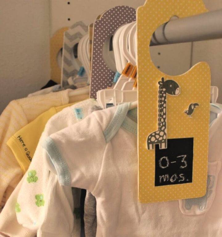 Make Your Own Baby Closet Dividers