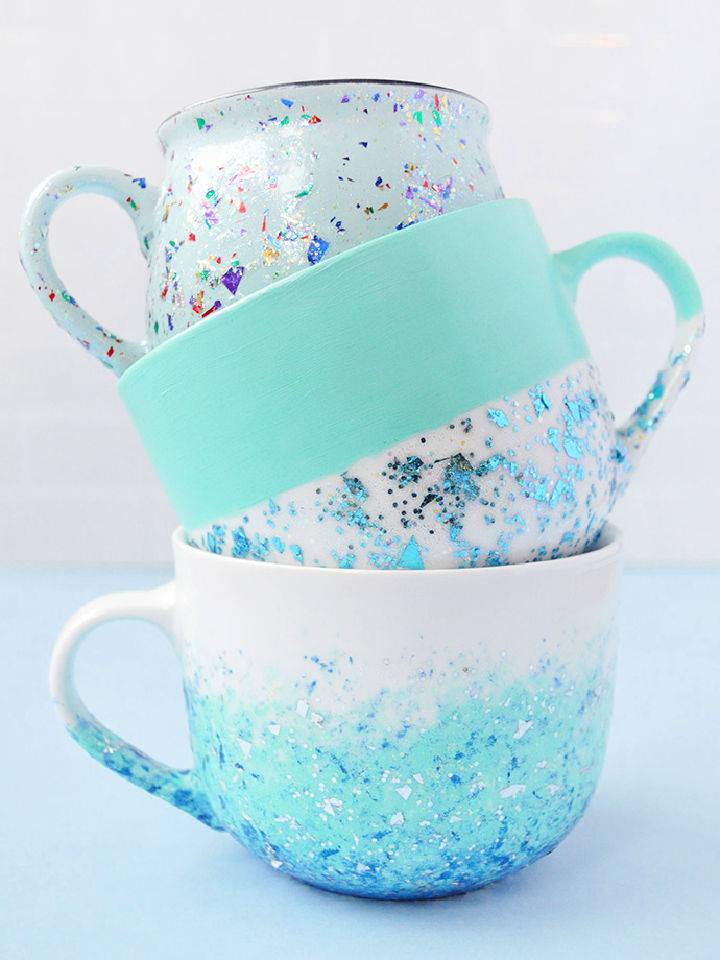Make a Glitter Speckled Mug