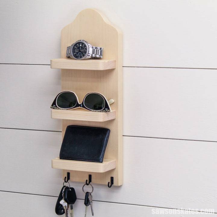 How to Build a Key Holder With Shelves