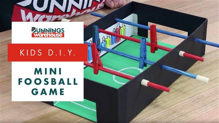 Make a Mini Foosball Game for Kids