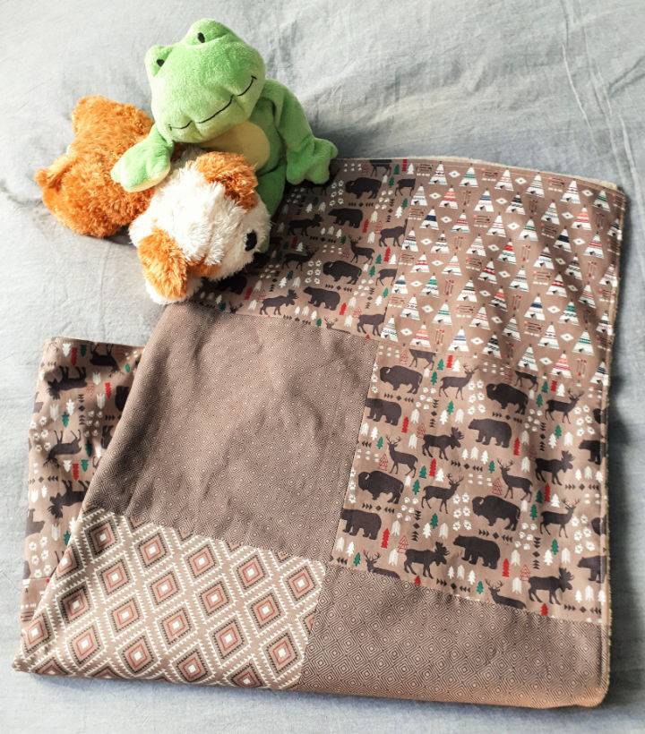 Make a Patchwork Baby Blanket in 2 Hour