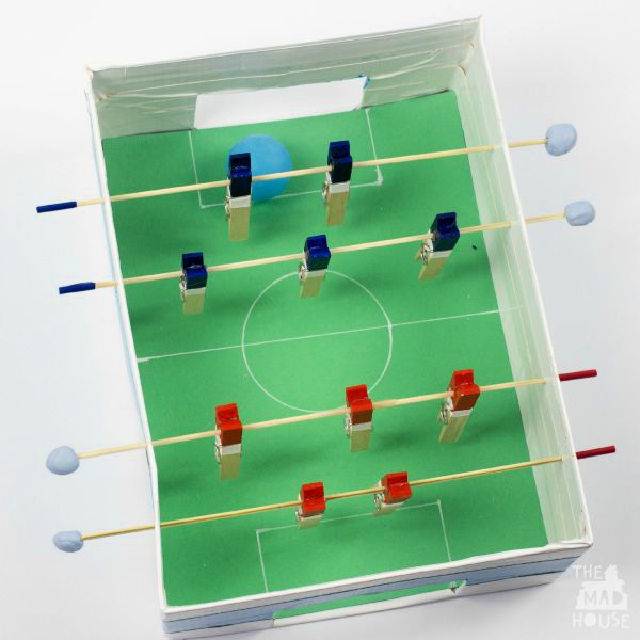 How to Make a Shoebox Foosball Table
