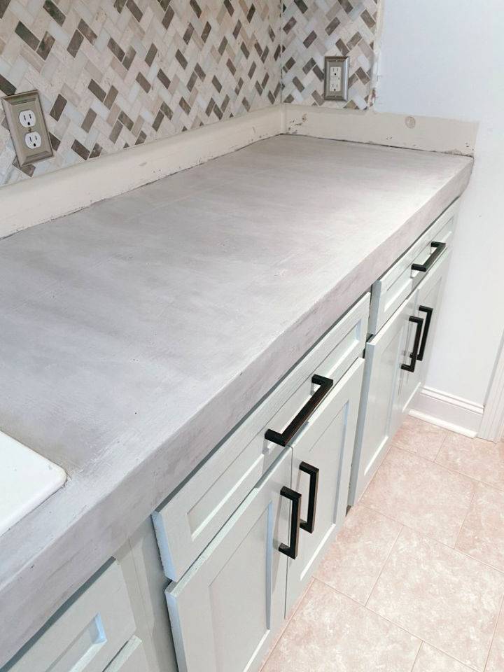 Making Laundry Room Countertops With Concrete