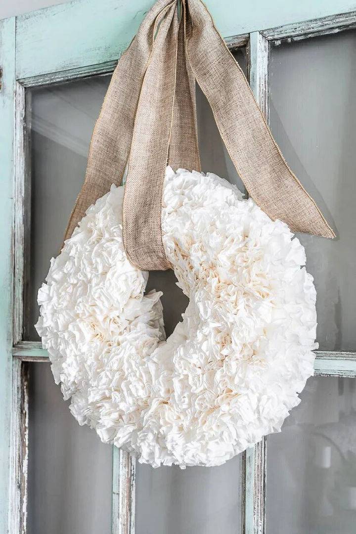 Making a Coffee Filter Wreath for $5