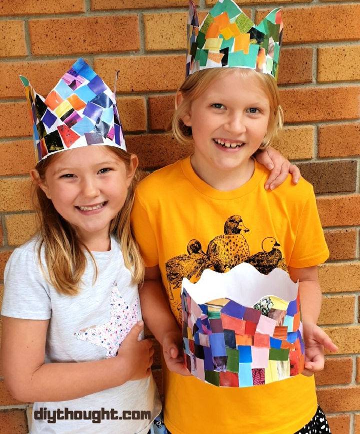Making a Collage Magazine Crowns