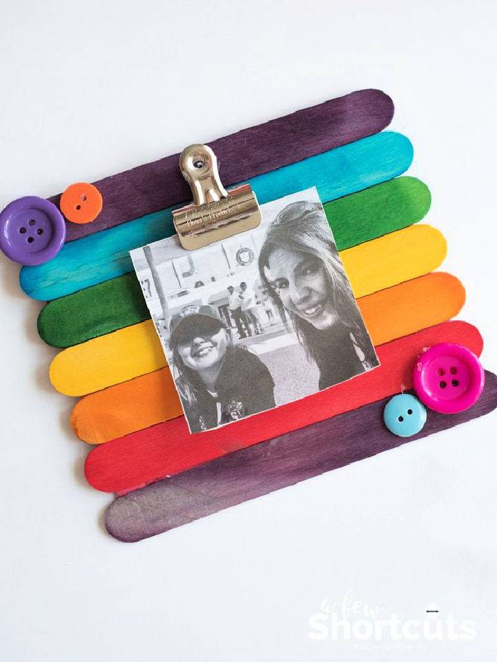 Making a Popsicle Stick Picture Frame