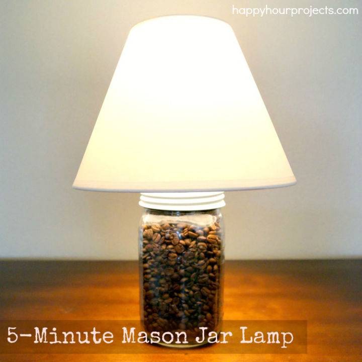 How to Make Your Own Mason Jar Lamp